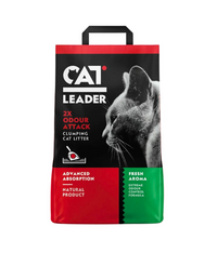 Thumbnail for Geohellas Cat Leader Clumping 2XOdour Attack Fresh Aroma Cat Litter[Weight - 10kg, Flavor - Fresh scent]