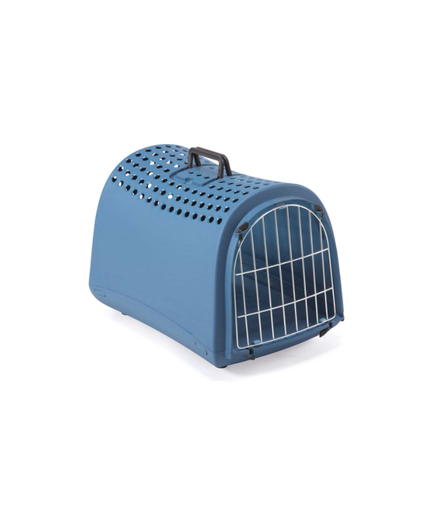 IMAC Linus Carrier for Cats and Dogs - Second Life Plastic - 50 x 32 x 34.5cm[Color - Blue]