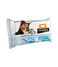 Thumbnail for Ferplast Genico Fresh Wet cleaning Wipes[Count - 40, Dimension - 20 x 30cm, Flavor - Marine]