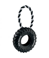 Thumbnail for Ferplast PA 6430 Rubber Bone Tire With Hanger[Dimension - 10.5 x 4.2 x 23.5cm]