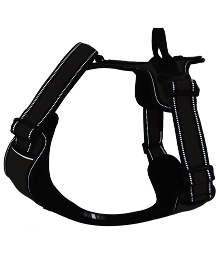 Doco Vertex Front Range Harness - 3m Reflective[Color - Black, Size - M]