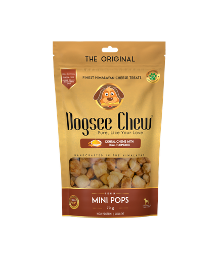 Dogsee Turmeric Mini Pops: Mini bite-sized Dog Training Treats 70g