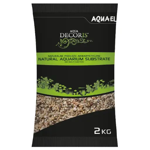 Aquael Natural Multicoloured Gravel 1.4-2 mm[Weight - 2Kg]