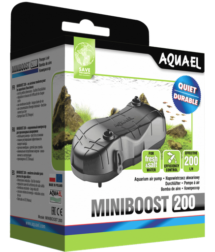 Aquael Miniboost Airpump[Flow - 200L/H]