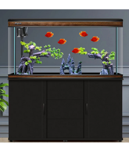 Karis Perfect Aquarium with Cabinet 1505x370x630mm[Color - Black]