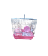 Thumbnail for Dayang Hamster Cage 30 x 23 x 31cm - Pink Body & White Grill