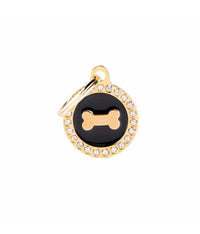 Thumbnail for MY FAMILY CERCHIO PICCOLO NERO OSSO GLAM GOLD