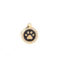 Thumbnail for MY FAMILY CERCHIO PICCOLO NERO ZAMPA GLAM GOLD