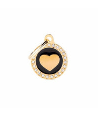 Thumbnail for MY FAMILY CERCHIO PICCOLO NERO CUORE GLAM GOLD