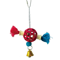 Thumbnail for Vanpet Hexagon Hole Ball Bird Toy 20x12cm-BTLB00963