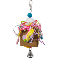 Thumbnail for Vanpet Cube With Hearts Bird Toy 25x10cm-BTLB01140
