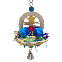 Thumbnail for Vanpet Flower Basket Natural Bird Toy 25x12cm-BTLB01185