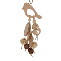 Thumbnail for Vanpet Fish With Circle Natural Bird Toy26x12cm-BTLB01197