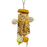 Thumbnail for Vanpet Basket With Ball Bird Toy 28x14cm-BTLB01234