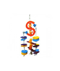 Thumbnail for VanPet Hanging Toy For Large Birds With Bells 39 x 18cm