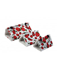 Thumbnail for Pado Strawberry Pattern Triangular Bird House[Dimension - 17x12x12 cm]