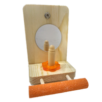 Thumbnail for Vanpet L Shape Wooden Toy With Mirror (BTLB03592) - 14x9.5x11 cm