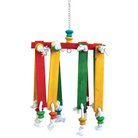 Thumbnail for Vanpet Swinging Blocks Natural Bird Toy For Large Birds 38.5x25cm -BTLB0396