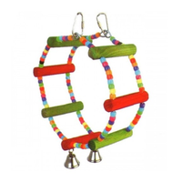 VanPet Wheel Type Toy Smalll And Mediumium Birds With Bells 25 x 7.5cm