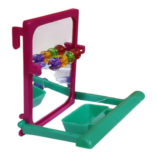 Pado Bird Toy Mirror[Dimension - 10 x 8 x 6.5 cm]