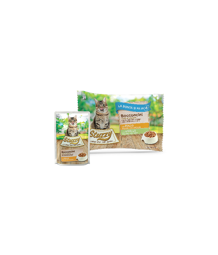 Stuzzy Cat Multipack Chunks with Chicken with Veal 4x85g