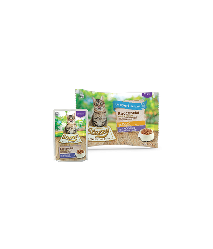 Stuzzy Cat Multipack Chunks for Sterilized Cats with Chicken with Turkey 4x85g