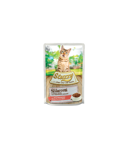 Stuzzy Cat Shreds with Beef 85g (Min Order 85g – 24pcs)[Weight - 85g]