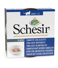 Thumbnail for Schesir Cat Can Jelly Tuna with Whitebaits 85g (Min Order 85g - 14pcs)[Weight - 85g]