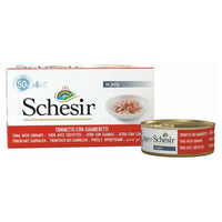 Thumbnail for Schesir Cat MultiPack Can Wet Food-Tuna With Shrimps[Weight - 300g]