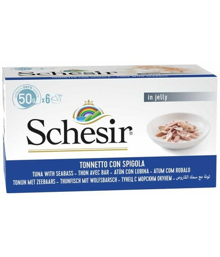 Schesir Cat Multipack Can Tuna with Seabass-6x50g[Weight - 6x50g]