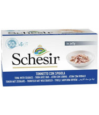 Thumbnail for Schesir Cat Multipack Can Tuna with Seabass-6x50g[Weight - 6x50g]