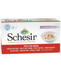 Thumbnail for Schesir Cat Multipack Can Wet Food-Chicken fillets With Duck 6x50g [Weight - 300g]