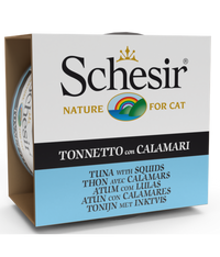 Thumbnail for Schesir Cat Wet Food-Tuna With Squids (Min Order 85g - 14pcs)[Weight - 85g]