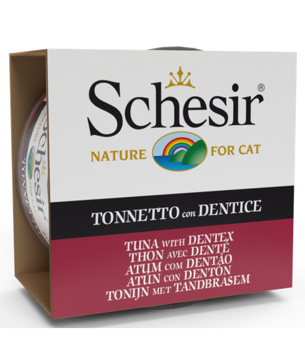 Schesir Cat Wet Food-Tuna With Dentex (Min Order 85g - 14pcs)[Weight - 85g]