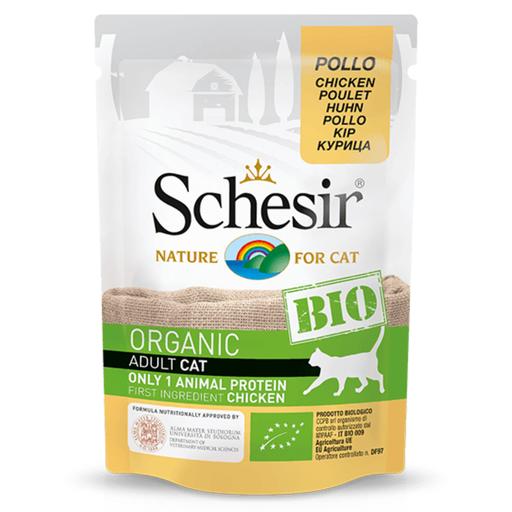 Schesir Bio Chicken for Cats[Weight - 85g] (Min Order 85g - 16pcs)