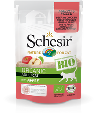 Thumbnail for Schesir Bio Beef and Chicken With Apple for Cats[Weight - 85g] (Min Order 85g - 16pcs)