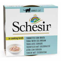 Thumbnail for Schesir Cat Can Broth-Wet Food Tuna with Seabream-(Min Order 70g - 14pcs)[Weight - 70g]