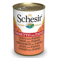 Thumbnail for Schesir Cat Can-Wet Food Tuna with Papaya- (Min Order 140g - 24pcs)[Weight - 140g]