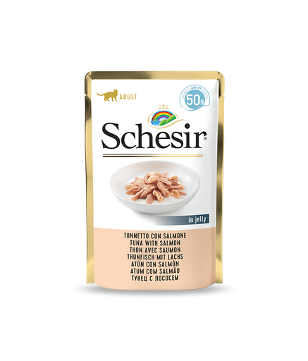 Schesir Cat Pouch-Wet Food Tuna with Salmon- (Min Order 50g - 30pcs)[Weight - 50g]