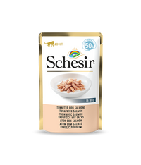 Thumbnail for Schesir Cat Pouch-Wet Food Tuna with Salmon- (Min Order 50g - 30pcs)[Weight - 50g]