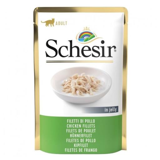 Schesir Cat Pouch Jelly Chicken Fillets 85g (Min Order: 20pcs)