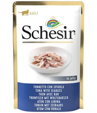 Thumbnail for Schesir Cat Pouch Jelly Tuna with Seabass 85g (Min Order- 20pcs)
