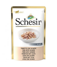 Thumbnail for Schesir Cat Pouch Jelly Tuna With Salmon 85gm[Weight - 85g] (Min Order 85g - 20pcs)