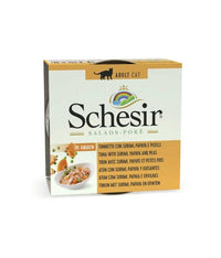 Thumbnail for Schesir Salad Cat Wet Food Tuna with Surimi, Papaya and Peas- (Min Order 85g- 14pcs)[Weight - 85g]