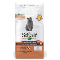 Thumbnail for Schesir Dry food for adult cats with a single protein source - Sterilized & Light Rich in Chicken 10 kg