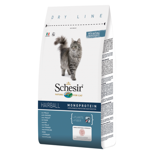 Schesir Cat Dry Food Hairball with Chicken[Weight - 400g]