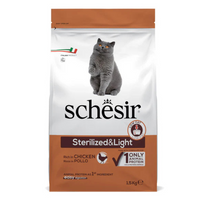 Thumbnail for Schesir Cat Dry Food-Sterilized & Light-Chicken 1.5kg