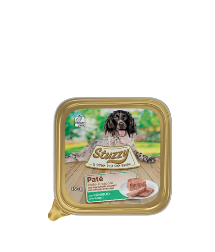 Stuzzy Classic Dog Paté with Rabbit 150g Alutray (Min Order 150g- 22pcs)[Weight - 150g]