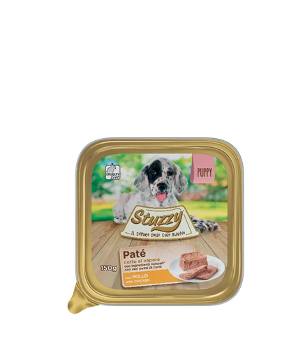 Stuzzy Classic Dog Paté for Puppies with Chicken 150g Alutray (Min Order 150g- 22pcs)[Weight - 150g]