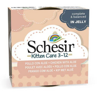 Thumbnail for Schesir Kitten Care- Can In Jelly  3-12 Chicken with Aloe Wet Food 85g (Min Order - 14pcs)[Weight - 85g]